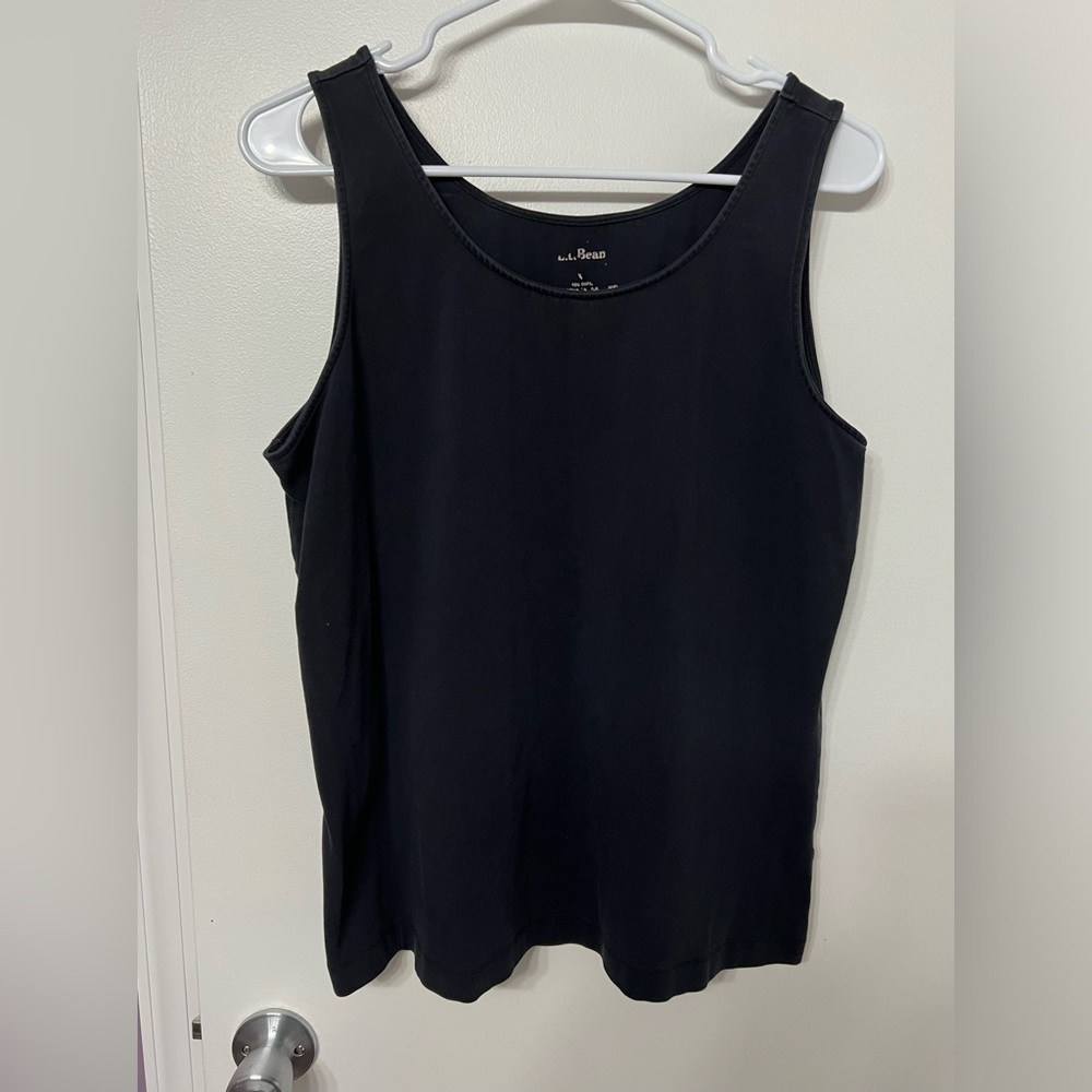 LL Bean women’s tank top Large Black